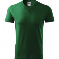 Koszulka męska V-Neck 102 - Butelkowa zieleń