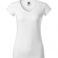 Koszulka damska Fit V-Neck 162 - Biały