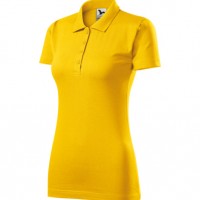 Koszulka polo damska Single J. 223 - Żółty