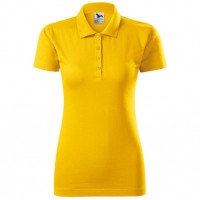 Koszulka polo damska Single J. 223 - Żółty