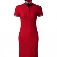 Sukienka polo Dress up 271 - Czerwony
