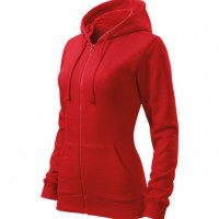 Bluza damska Trendy Zipper 411 - Czerwony