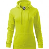 Bluza damska Trendy Zipper 411 - Jasny zielony