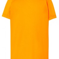 Koszulka sportowa dziecięca - pomarańczowy odblaskowy