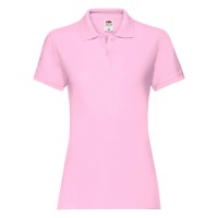 Koszulka damska Premium Polo - Jasny róż