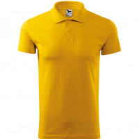 Koszulka polo męska Single J 202 - Żółty
