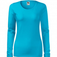 Koszulka damska Slim 139 - Jasny niebieski