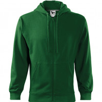 Bluza męska Trendy Zipper 410 - Butelkowa zieleń